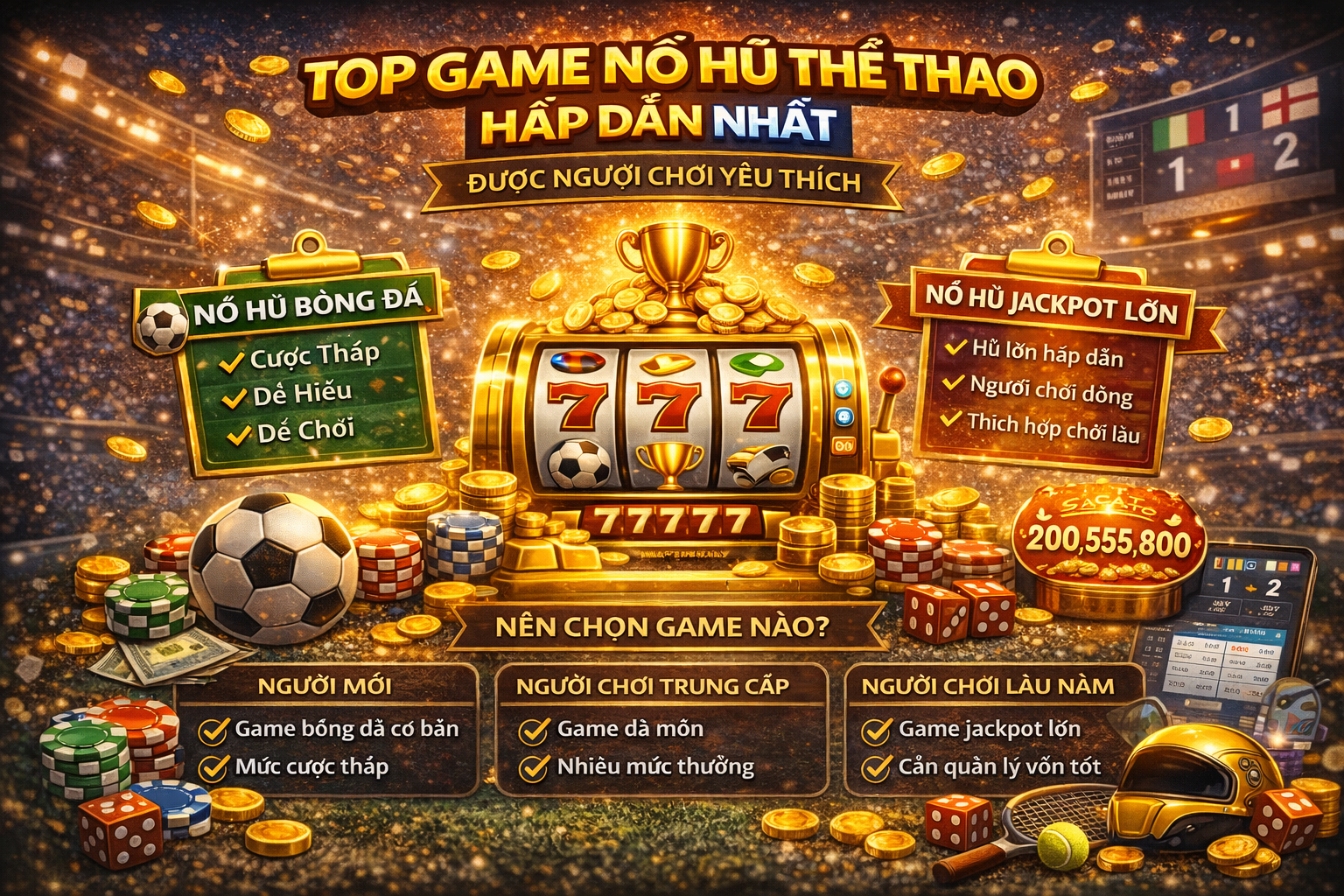 Các trò chơi slot thể thao hấp dẫn