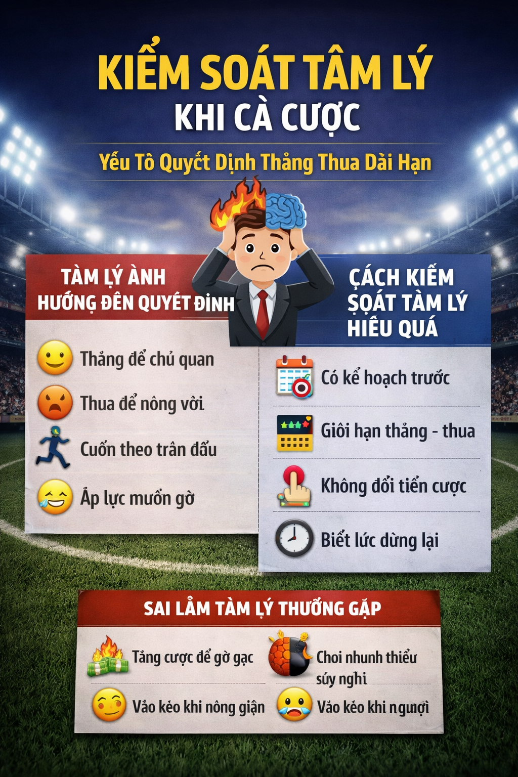 Kiểm soát tâm lý khi cá cược
